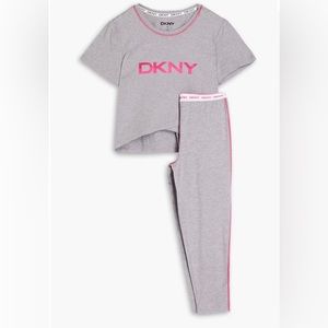DKNY Cropped stretch-jersey pajama set NWT